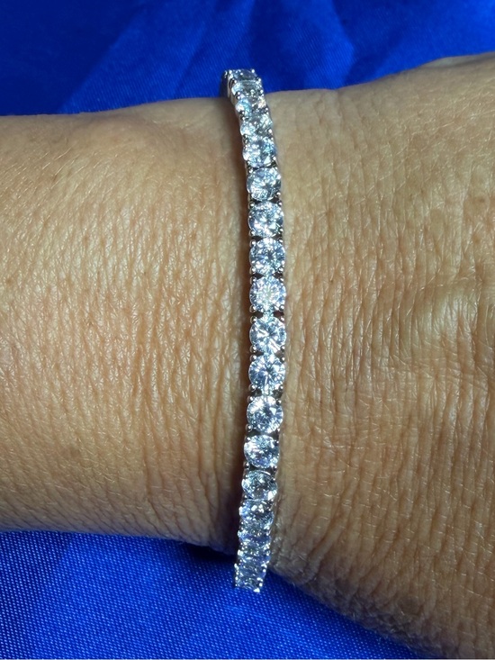 Jewelry - Tennis Bracelet Traditional White Gold Filled